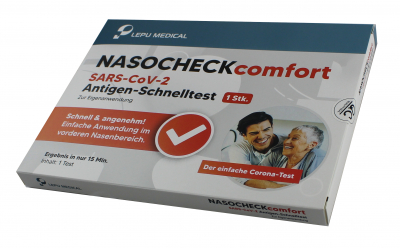 10 Stck. Antigen Schnelltest - NASOCHECKcomfort SARS-CoV-2 Selbsttest