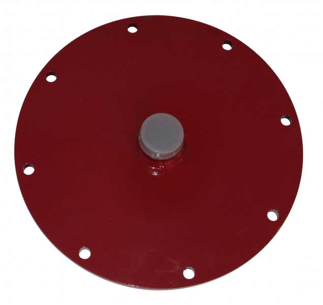 Varem Stahlflansch 11/2 Zoll für 500-750l-Behälter, rot lackiert